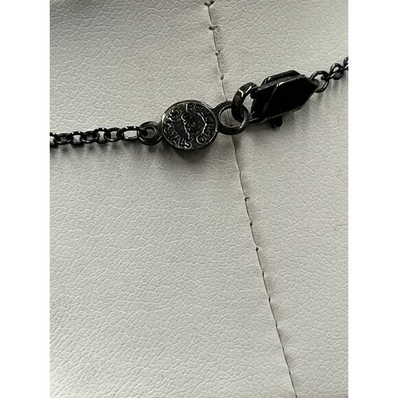 Bellagio Black Gothic Multi Tier Ornate Floral Crystal Bib Statement Necklace - Picture 8 of 11